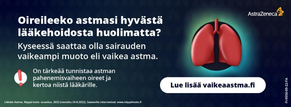 Mainos vaikean astman hoito
